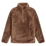 Animal Womens Teddy Fleece Half Zip Jacket Tan