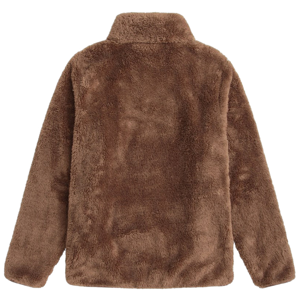 Animal Womens Teddy Fleece Half Zip Jacket Tan