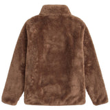 Animal Womens Teddy Fleece Half Zip Jacket Tan