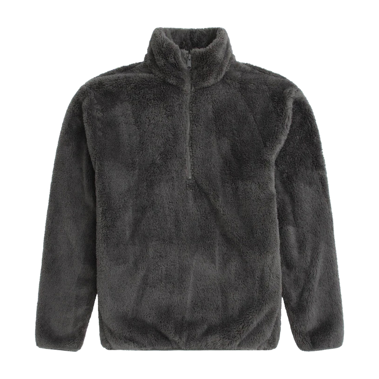 Animal Mens Teddy Fleece Half Zip Jacket Khaki