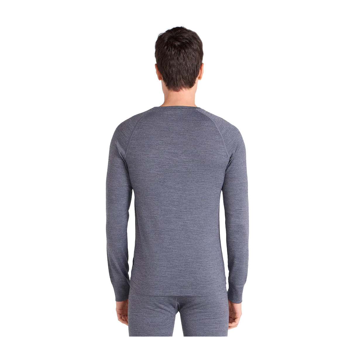 Animal Mens Merino Wool Base Layer Top Grey