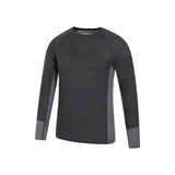 Mountain Warehouse Mens Long-Sleeved Base Layer Top Charcoal