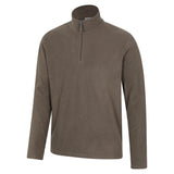 Mountain Warehouse Mens Camber II Half Zip Fleece Light Brown
