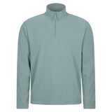 Mountain Warehouse Mens Camber II Half Zip Fleece Pale Green