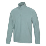 Mountain Warehouse Mens Camber II Half Zip Fleece Pale Green