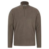 Mountain Warehouse Mens Camber II Half Zip Fleece Light Brown