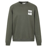 Mountain Warehouse Mens Mountain Scene Sweatshirt Green