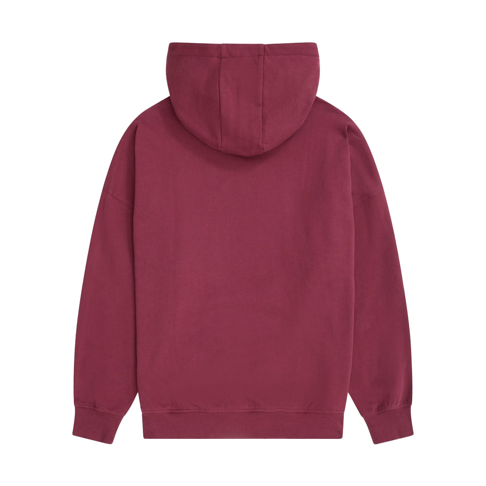 Animal Womens Idol Drop Shoulder Hoodie Burgundy