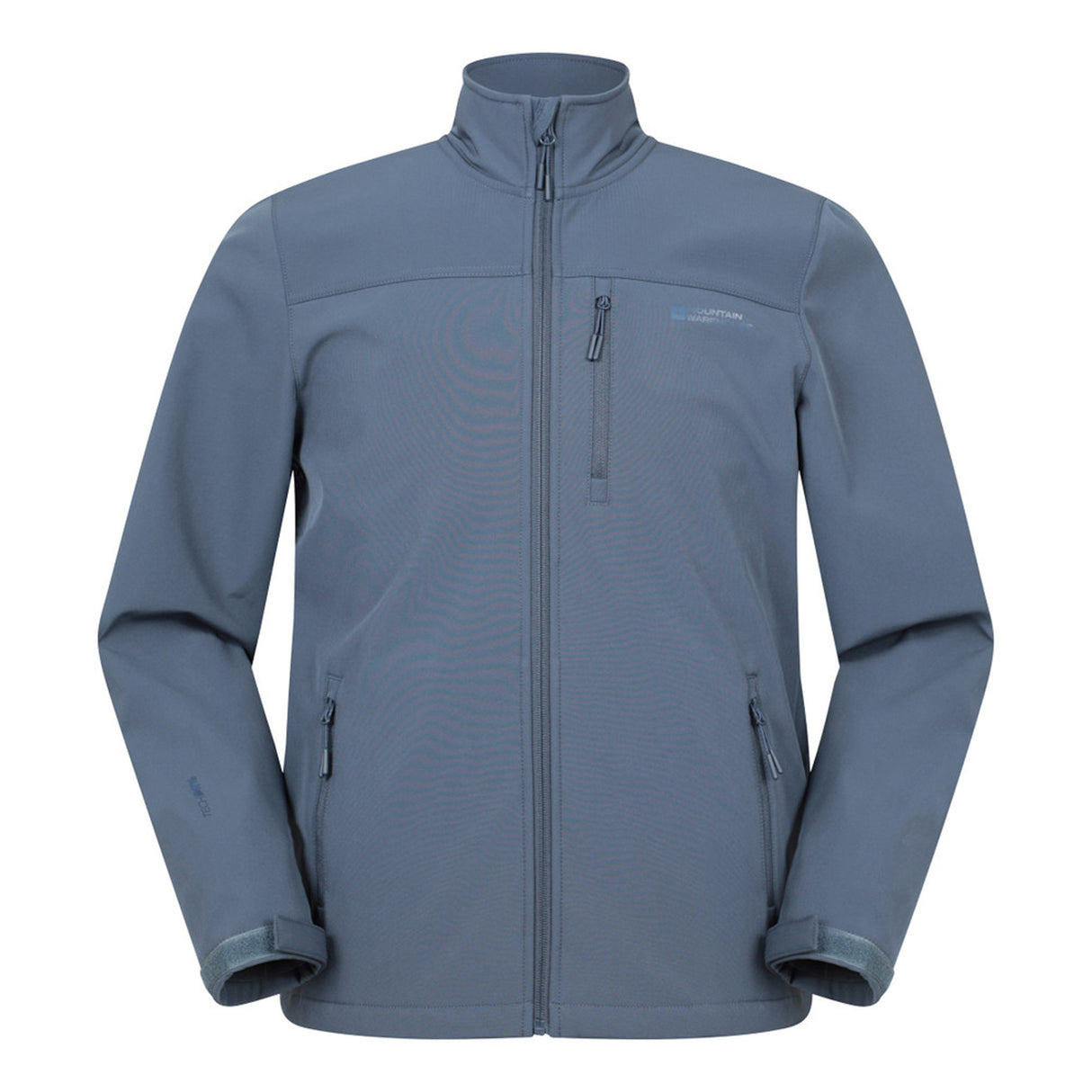Mountain Warehouse Mens Grasmere Water Resistant Soft Shell Jacket Blue