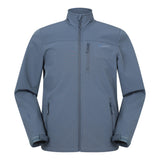 Mountain Warehouse Mens Grasmere Water Resistant Soft Shell Jacket Blue