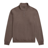 Animal Mens Sid Half Zip Sweatshirt Brown