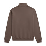 Animal Mens Sid Half Zip Sweatshirt Brown