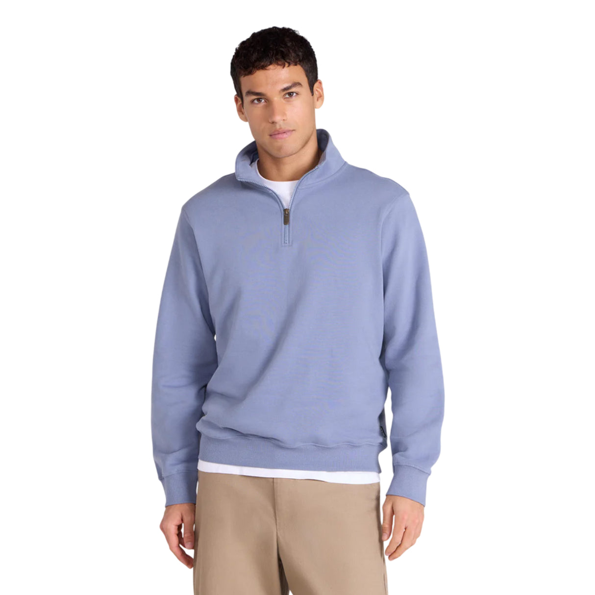 Animal Mens Sid Half Zip Sweatshirt Blue