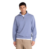 Animal Mens Sid Half Zip Sweatshirt Blue