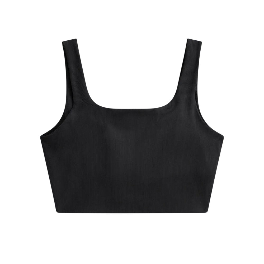 Animal Womens Laurel Cropped Tank Top Black