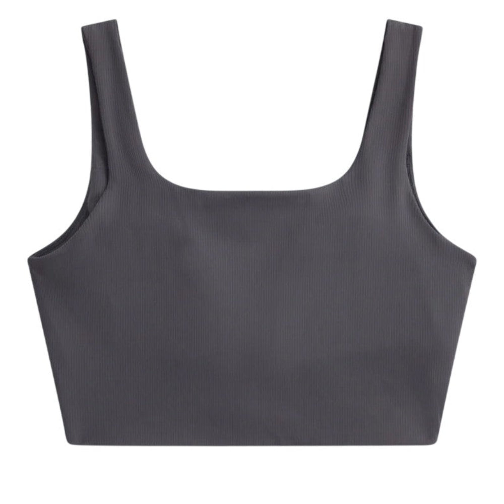 Animal Womens Laurel Cropped Tank Top Charcoal
