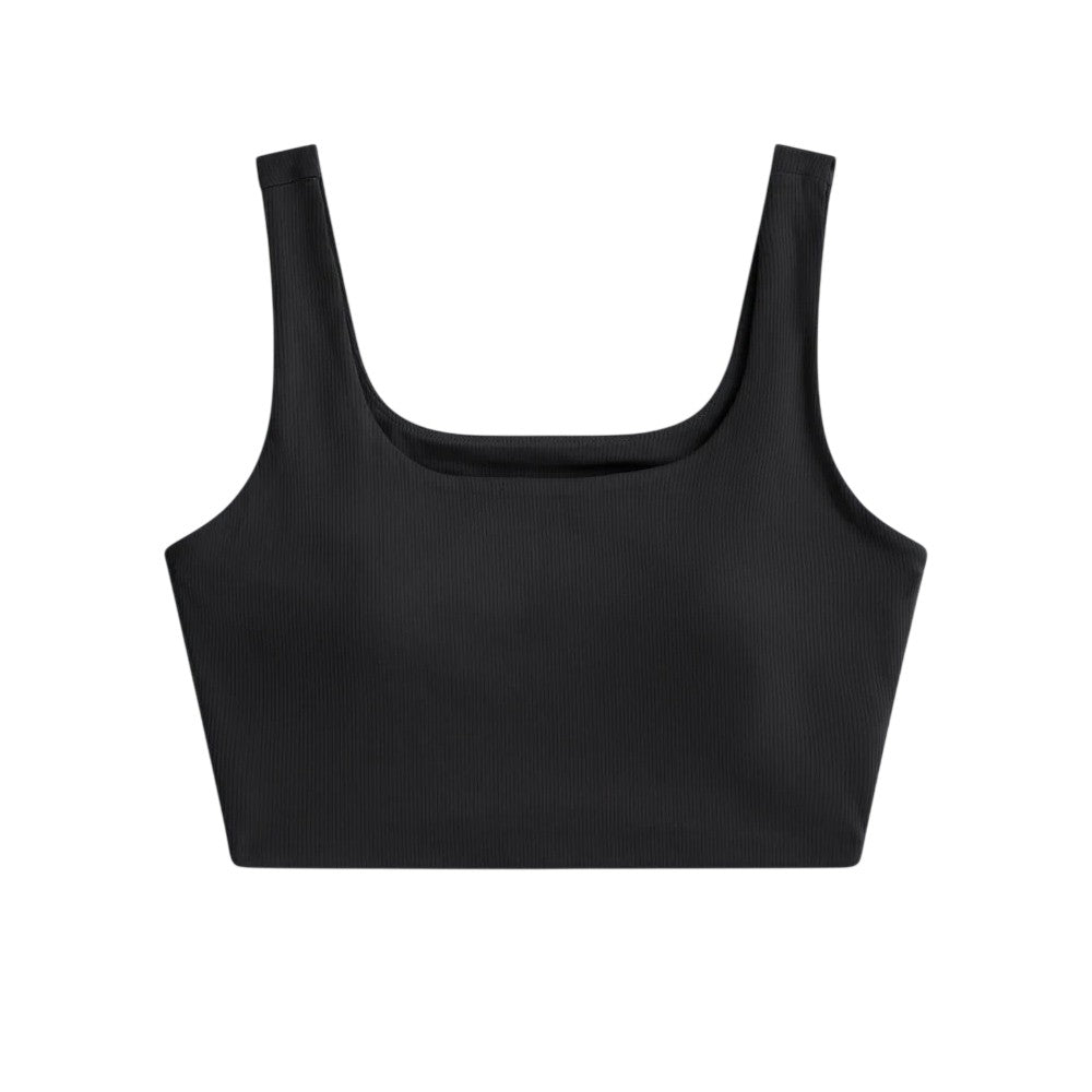 Animal Womens Laurel Cropped Tank Top Black
