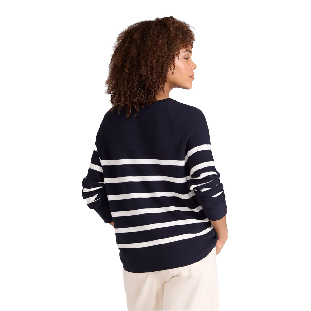 Animal Womens Cotton Textured Jumper Navy
