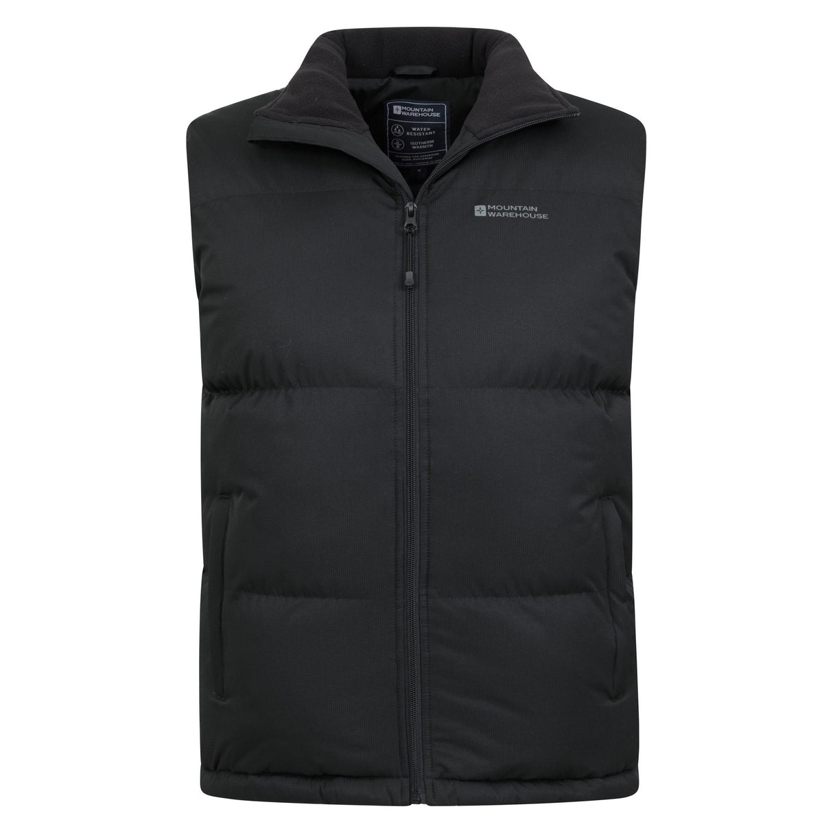 Mountain Warehouse Mens Rock Padded Gilet Black