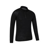 Mountain Warehouse Mens Merino II Base Layer Top Black