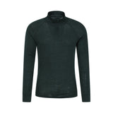 Mountain Warehouse Mens Merino II Base Layer Top Dark Green