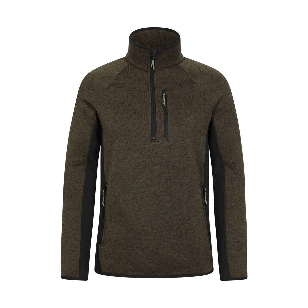 Mountain Warehouse Mens Treston Fleece Top Khaki Green
