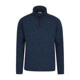 Mountain Warehouse Mens Idris II Half Zip Fleece Top Navy