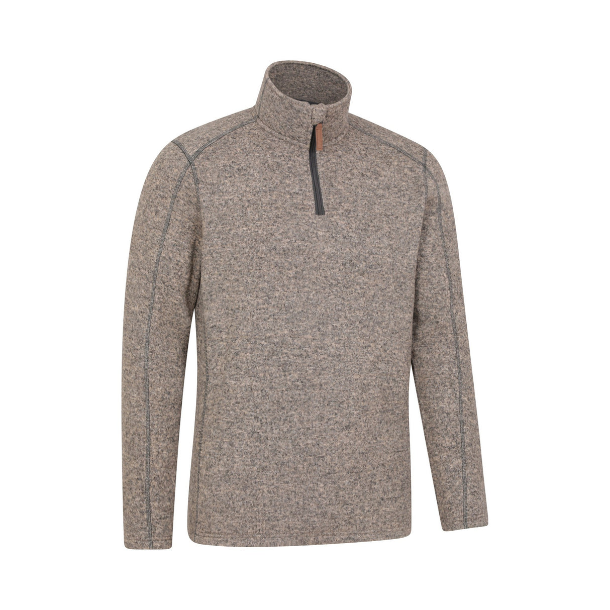Mountain Warehouse Mens Idris II Half Zip Fleece Top Beige