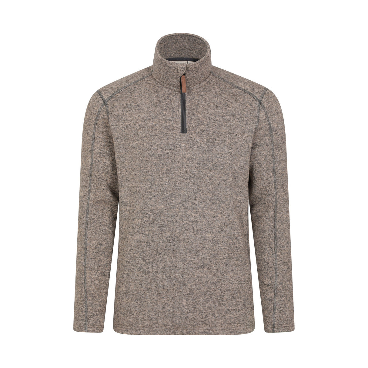 Mountain Warehouse Mens Idris II Half Zip Fleece Top Beige