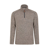 Mountain Warehouse Mens Idris II Half Zip Fleece Top Beige