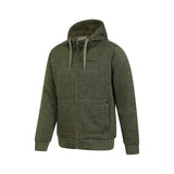 Mountain Warehouse Mens Nevis II Faux Fur Hoodie Green