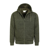 Mountain Warehouse Mens Nevis II Faux Fur Hoodie Green