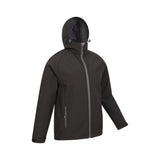 Mountain Warehouse Mens Exodus Waterproof Soft Shell Jacket Black