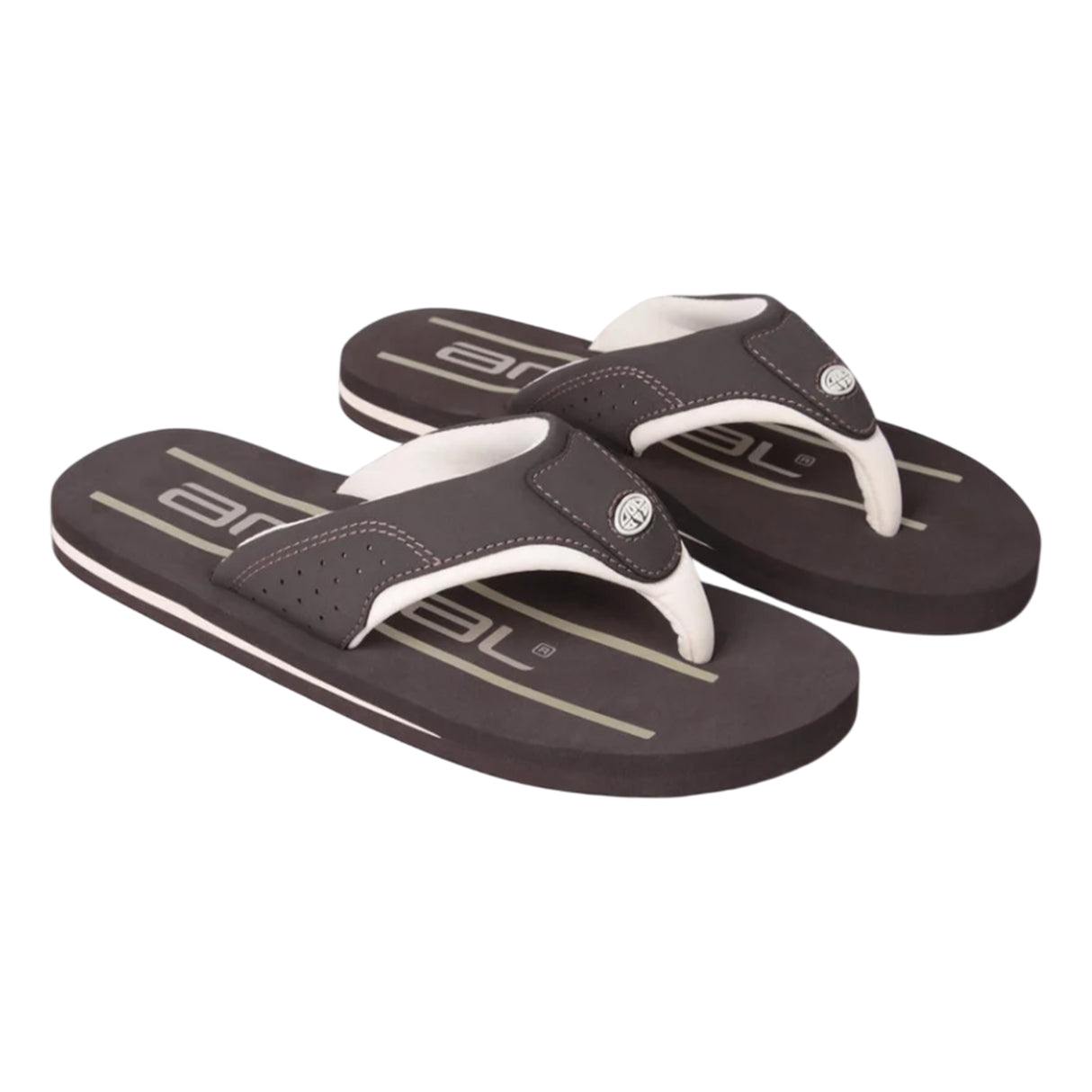 Animal Mens Jekyl Recycled Flip Flops Dark Brown