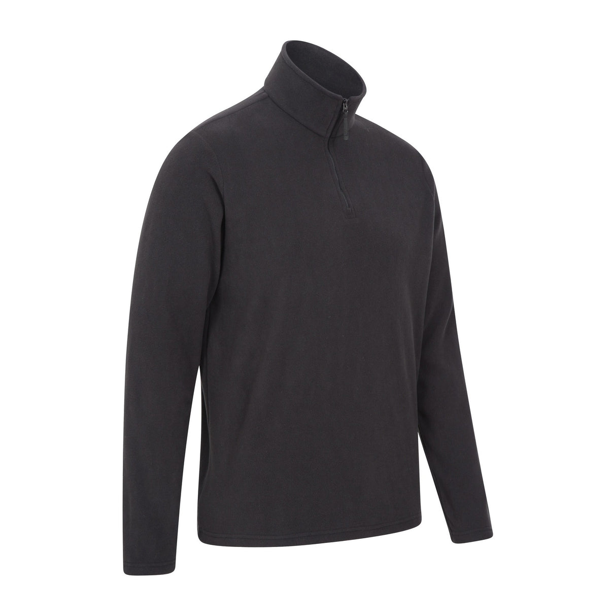 Mountain Warehouse Mens Camber II Half Zip Fleece Top Black