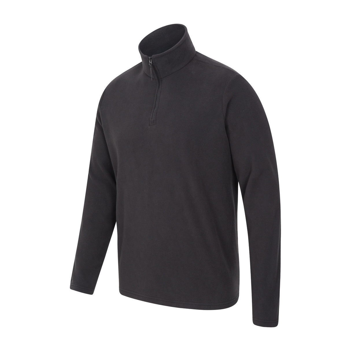 Mountain Warehouse Mens Camber II Half Zip Fleece Top Black