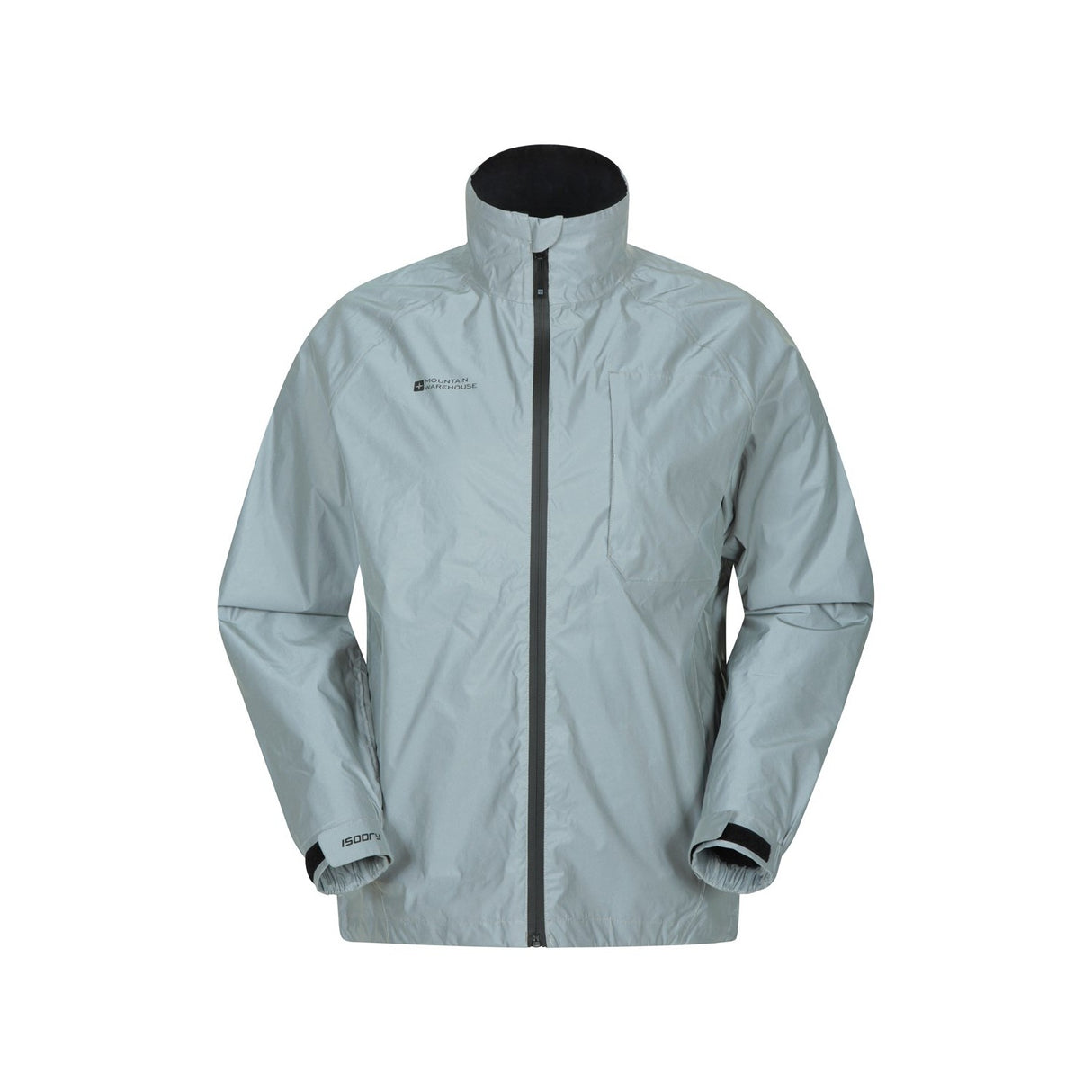 Mountain Warehouse Mens Adrenaline II Waterproof Jacket Silver