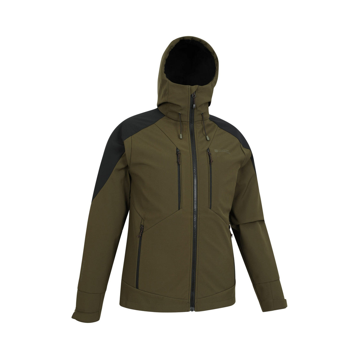 Mountain Warehouse Mens Radius Recycled Soft Shell Jacket Khaki Green