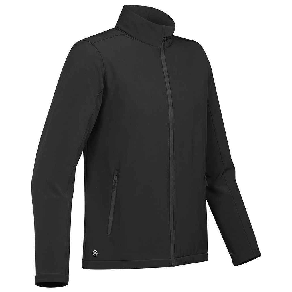 Stormtech Mens Orbiter Soft Shell Jacket Black/Carbon