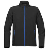 Stormtech Mens Orbiter Soft Shell Jacket Black/Azure