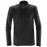 Stormtech Mens Pulse Zip Neck Fleece Top Black/Carbon