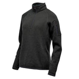 Stormtech Womens Avalante Heather Quarter Zip Fleece Top Black