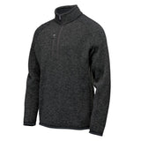 Stormtech Mens Avalante Heather Quarter Zip Fleece Top Black