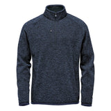 Stormtech Mens Avalante Heather Quarter Zip Fleece Top Navy