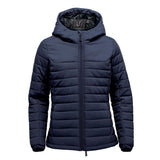 Stormtech Womens Nautilus Quilted Hooded Jacket Navy