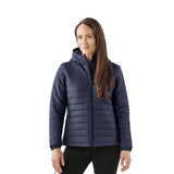 Stormtech Womens Nautilus Quilted Hooded Jacket Navy