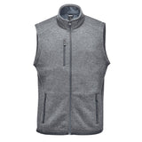 Stormtech Mens Avalante Knitted Heather Full Zip Gilet Granite