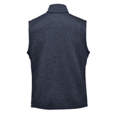 Stormtech Mens Avalante Knitted Heather Full Zip Gilet Navy
