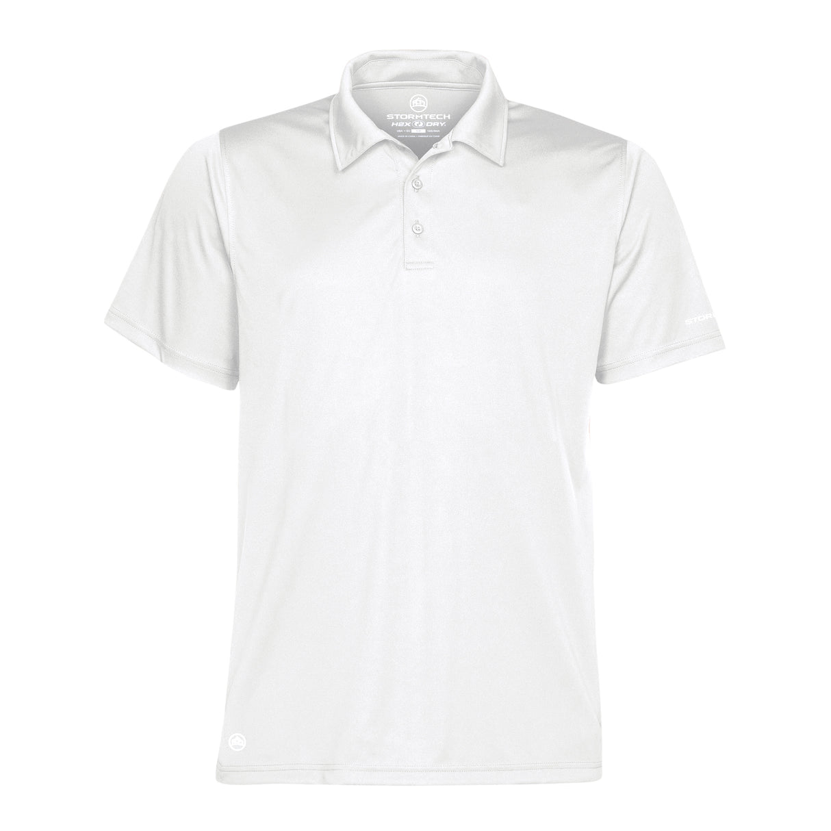 Stormtech Mens Short Sleeve Sports Performance Polo Shirt White