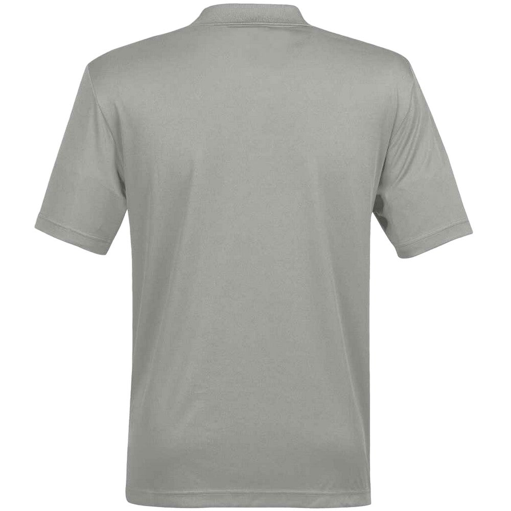 Stormtech Mens Eclipse H2X Dri Piqu Polo Cool Silver